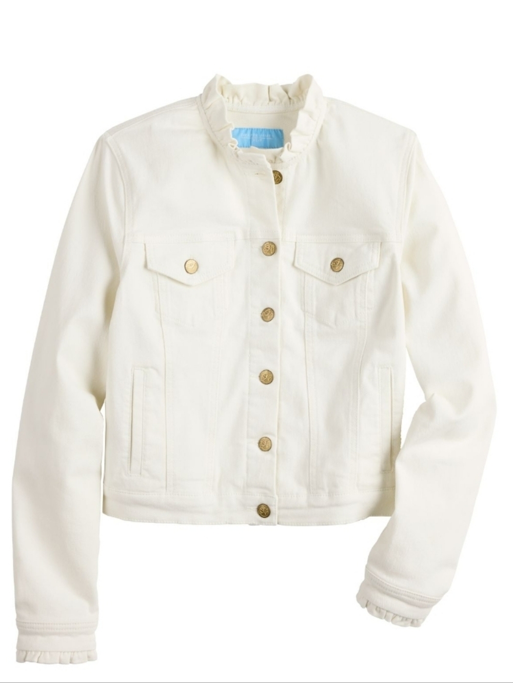 Draper James White Denim Jacket
